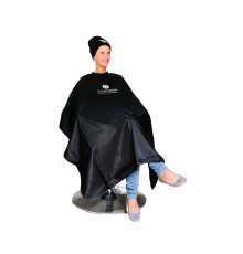 Пеньюар парикмахерский для клиента BERRYWELL Cape, черный