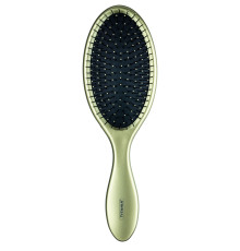 Щетка для расчесывания мокрых волос Detangling brush „Wet Hair“, гибкие зубья, золотая, 22 см