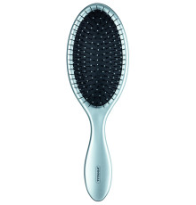 Щетка для расчесывания мокрых волос Detangling brush „Wet Hair“, гибкие зубья, серебряная, 22 см