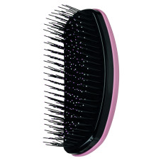 Щетка для распутывания волос Detangling brush, биотехнологичная щетина пропитана аргановым маслом и кератином, розово-черная, 12 см