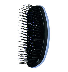 Щетка для распутывания волос Detangling Brush, биотехнологичная щетина пропитана аргановым маслом и кератином, сине-черная, 12 см
