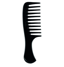 Расческа-гребень с ручкой Afrocomb, черная, 14,4 см