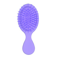 Щетка мини-массажная синтетическая Synthetic brush PASTELL, mini massage brush, фиолетовая, 14 см