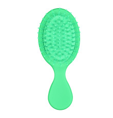 Щетка мини-массажная синтетическая Synthetic brush PASTELL, mini massage brush, зеленая, 14 см