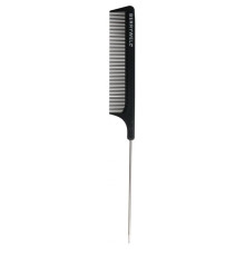 Расческа с металлической ручкой Carbon Tail Comb, 21 см