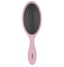  Щетка для распутывания волос, гибкие зубья, розовая, 22 см 